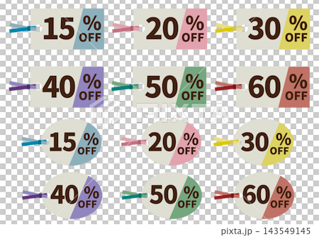 Bookmark-style discount/price reduction set 01 Bookmark-style discount/price reduction set 01 143549145