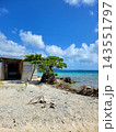 Rustic Beach Hut on White Coral Sand 143551797
