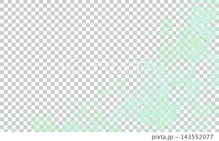 A background illustration featuring delicate watercolor-style particles and a wide white border, with mint and light blue splashes adorning the right and bottom sides. 143552077