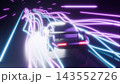 Dynamic speed car race bg 3d render 143552726