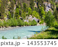Scenic view of the Aare river near Meiringen, Switzerland 143553745