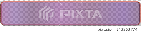 A horizontal, rounded-corner frame combining a purple gradient with a pink textured border; ideal for game UI and text boxes. 143553774