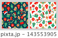 Scandinavian Christmas Ornaments Seamless Pattern 143553905