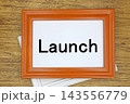 ローンチと書かれた文字素材 143556779