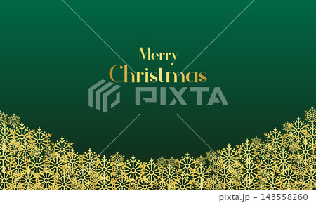 Holiday christmas decorative snowflakes banner design. Merry christmas festival green snowflakes flowing background design vector Holiday christmas decorative snowflakes banner design. Merry christmas festival green snowflakes flowing background design vector 143558260