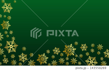 Holiday christmas decorative snowflakes banner design. Merry christmas festival green snowflakes flowing background design vector Holiday christmas decorative snowflakes banner design. Merry christmas festival green snowflakes flowing background design vector 143558269