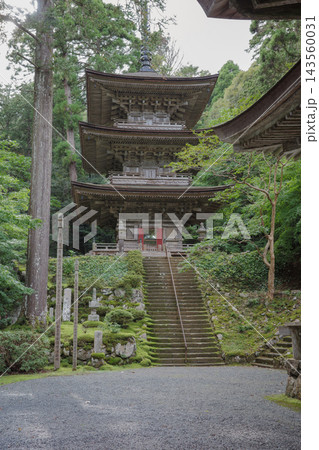 福井県小浜市にある国宝明通寺の国宝三重塔 143560031