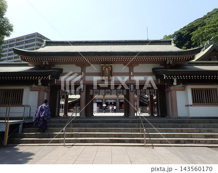 鹿児島県鹿児島市にあり、江戸時代後期に藩祖を祀った神社である照國神社、照国神社(てるくにじんじゃ) 鹿児島県鹿児島市にあり、江戸時代後期に藩祖を祀った神社である照國神社、照国神社(てるくにじんじゃ) 143560170