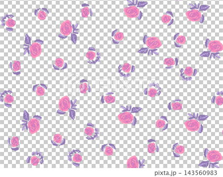 Hand-drawn style rose background Hand-drawn style rose background 143560983