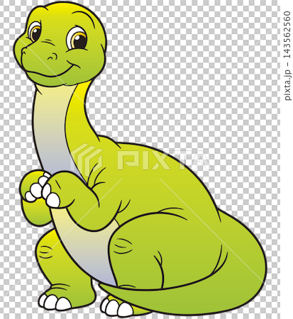 愉快な恐竜イラスト☆ブロントサウルス 143562560