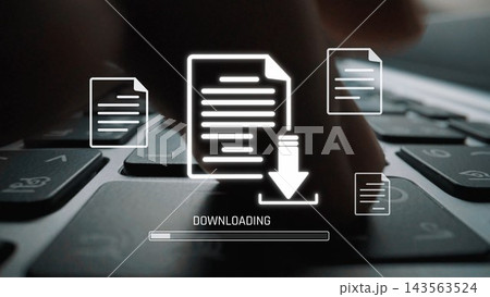 Digital Document Downloading Process Marrow 143563524