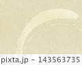 淡い筆の円弧を描いた和紙テクスチャ 143563735