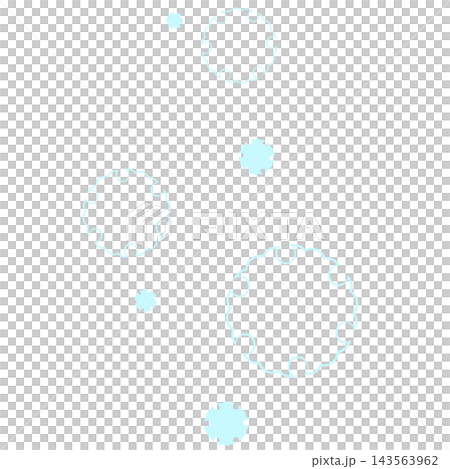 薄い水色の雪輪のイラスト 薄い水色の雪輪のイラスト 143563962