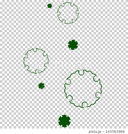 緑色の雪輪のイラスト 緑色の雪輪のイラスト 143563966