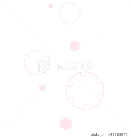 薄いピンク色の雪輪のイラスト 薄いピンク色の雪輪のイラスト 143563975