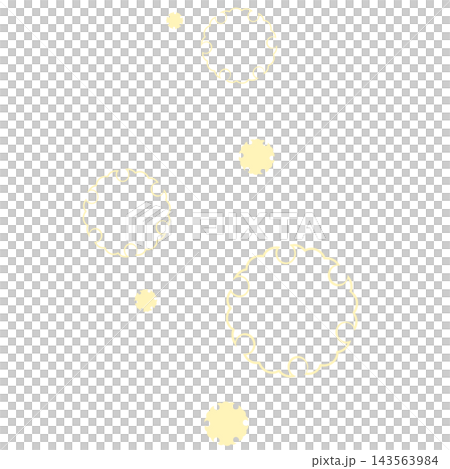 薄い黄色の雪輪のイラスト 薄い黄色の雪輪のイラスト 143563984
