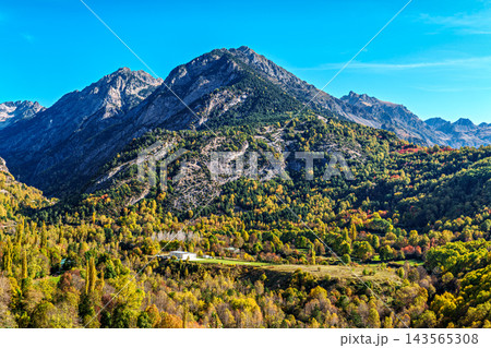 Driving through the beautiful Panticosa, Aragon, Spain. South part of Pyrenees mountains. Driving through the beautiful Panticosa, Aragon, Spain. South part of Pyrenees mountains. 143565308