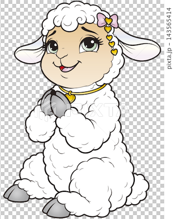 愉快な動物イラスト☆ヒツジさん 愉快な動物イラスト☆ヒツジさん 143565414