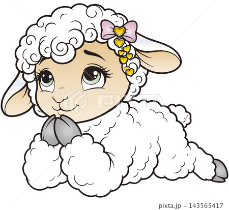 愉快な動物イラスト☆ヒツジさん 愉快な動物イラスト☆ヒツジさん 143565417