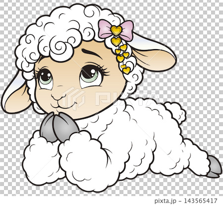 愉快な動物イラスト☆ヒツジさん 愉快な動物イラスト☆ヒツジさん 143565417