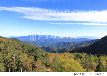 美ヶ原高原から望む八ヶ岳連峰 美ヶ原高原から望む八ヶ岳連峰 143566903