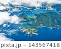 岡山県日生・鹿久居島・頭島上空の航空写真（機内より撮影）2026年9月 143567418