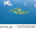 人口一桁の「神宿る島」斎島（広島県呉市）＊機内より撮影 143568388