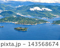 安芸灘大橋と下蒲刈島・蒲刈大橋（機内より撮影） 143568674