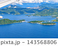 鹿島・倉橋島（広島県）機内より撮影 143568806