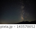 長野県川上村・星降る夜空と山を彩る天の川 143570052