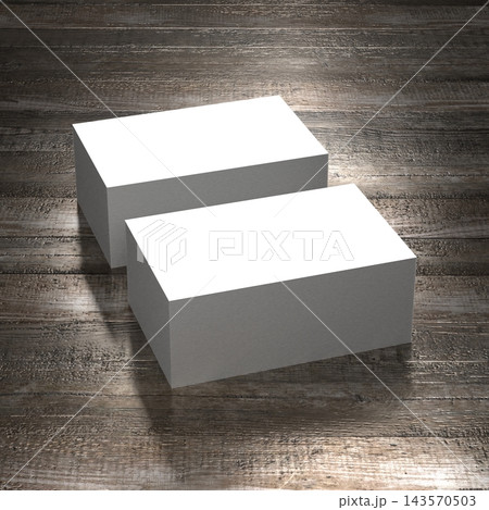 Businesscard mockup on wooden background 143570503