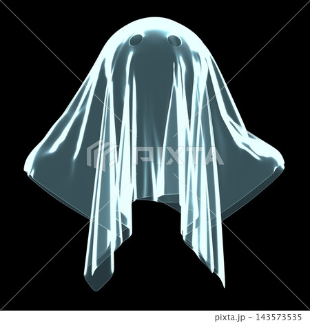 3D ghost - isolated on black background 143573535