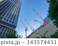 東京駅付近のビル建設10 143574431