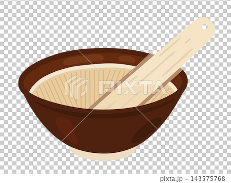 Mortar and pestle illustration Mortar and pestle illustration 143575768