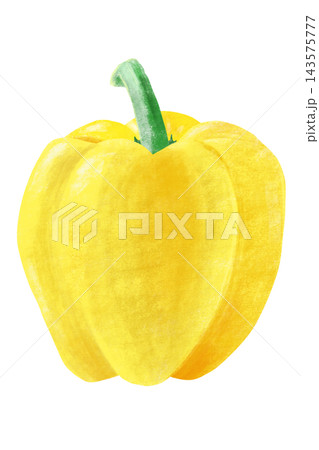 クレヨンタッチの野菜&果物シリーズ「パプリカ(黄色)」 クレヨンタッチの野菜&果物シリーズ「パプリカ(黄色)」 143575777