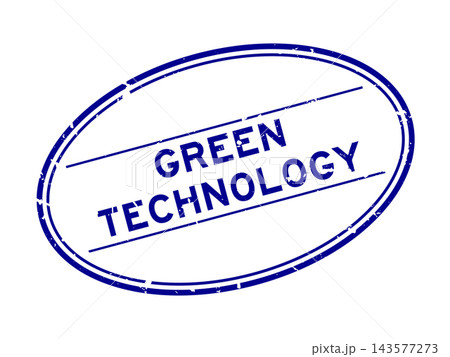 Grunge blue green technology word oval rubber seal stamp on white background Grunge blue green technology word oval rubber seal stamp on white background 143577273