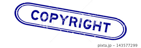 Grunge blue copyright word rubber seal stamp on white background Grunge blue copyright word rubber seal stamp on white background 143577299