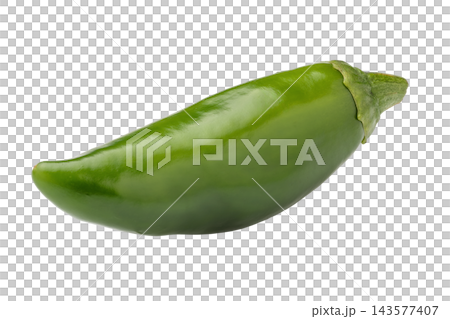 A transparent background image of one fresh green bell pepper. A transparent background image of one fresh green bell pepper. 143577407