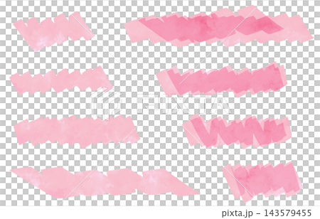 Watercolor-style accent decoration set Watercolor-style accent decoration set 143579455