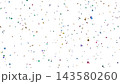 カラフルの小さめ紙吹雪 透過PNG 4K 静止画 お祝い 勝利 143580260