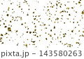 金色の紙吹雪 透過PNG 4K 静止画 お祝い 勝利 143580263