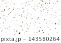金と赤の小さめ紙吹雪 透過PNG 4K 静止画 お祝い 勝利 143580264