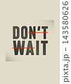 Halftone typography poster featuring a bold motivation quote layout 143580626
