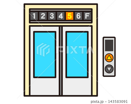エレベーターのイラスト素材 143583091