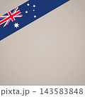 Corner ribbon flag of Australia 143583848