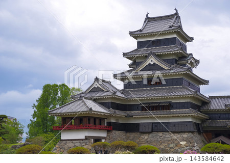 長野県松本市の国宝 松本城 長野県松本市の国宝 松本城 143584642