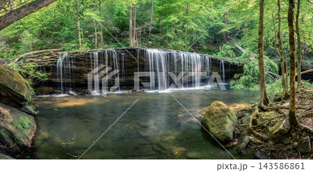 Panoramic view of Princess Falls, Daniel Boone National Forest, Kentucky Panoramic view of Princess Falls, Daniel Boone National Forest, Kentucky 143586861