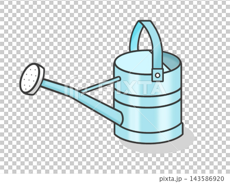 Illustration of a watering can used for gardening. Illustration of a watering can used for gardening. 143586920
