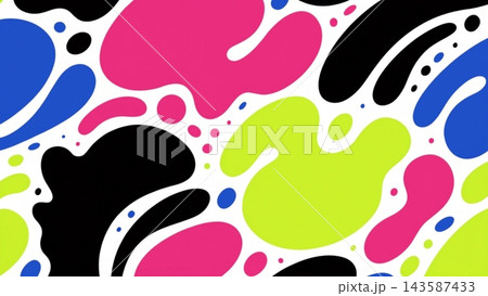 abstract organic pattern composed of large fluid blobs abstract organic pattern composed of large fluid blobs 143587433
