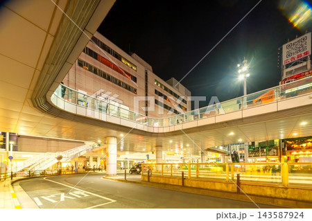東京・北千住駅 夜景 東京・北千住駅 夜景 143587924